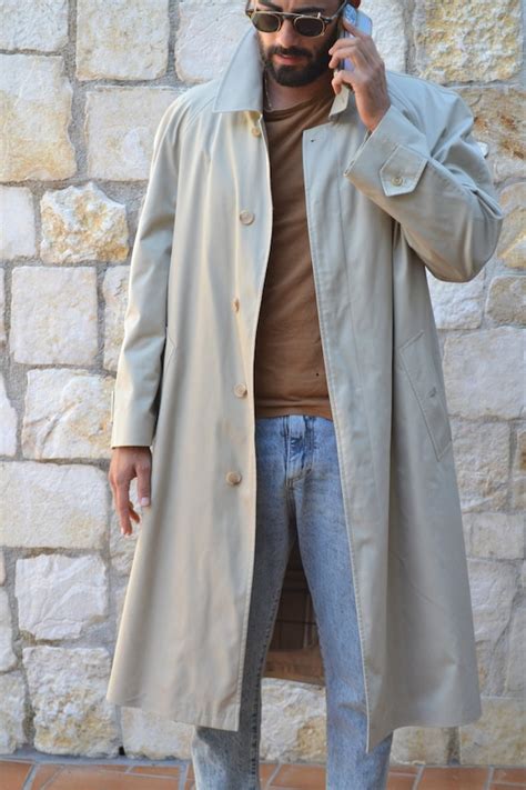 80s trench coat mens